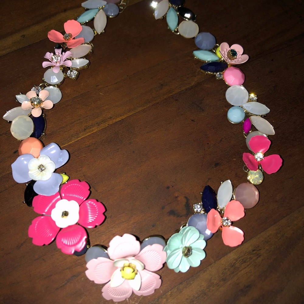 J.Crew colorful floral necklace
